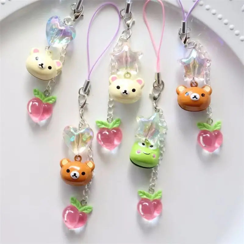Breloques d’animaux kawaii sur porte-clés Kawaii Fishing/Ante Inspired porte-clés