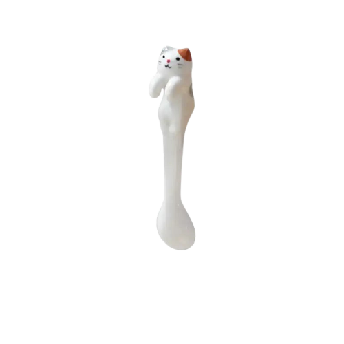 Cuillère Chat Mignon Pour Des Matins Grognons Pleins De Joie - Chat Mignon Transparent Background