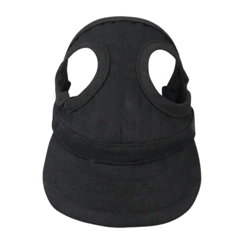 Casquette pour Chien Noir Uni Transparent Background