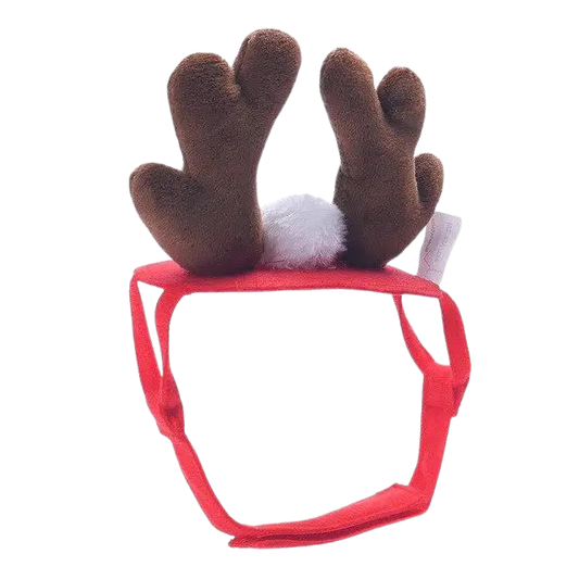 Chapeau pour Chien Cornes de Renne Transparent Background