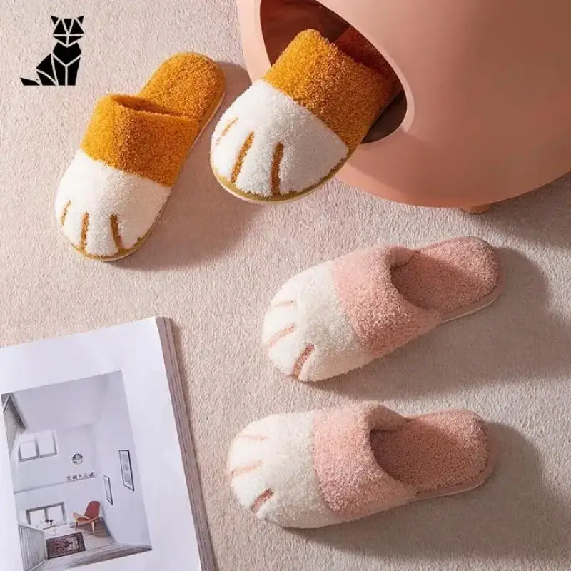 Chaussons Chats Ultra-chauds: Confort Et Chaleur Pour Un Hiver Cocooning!