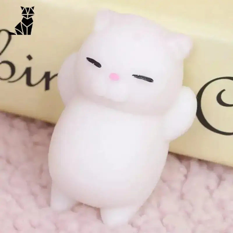 Figurine Chat Anti-stress: Votre Compagnon De Détente Idéal - Blanc