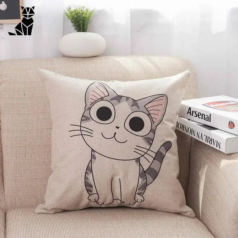 Housses De Coussins Chaton Pour Une Déco Intérieure Unique - Kawaii