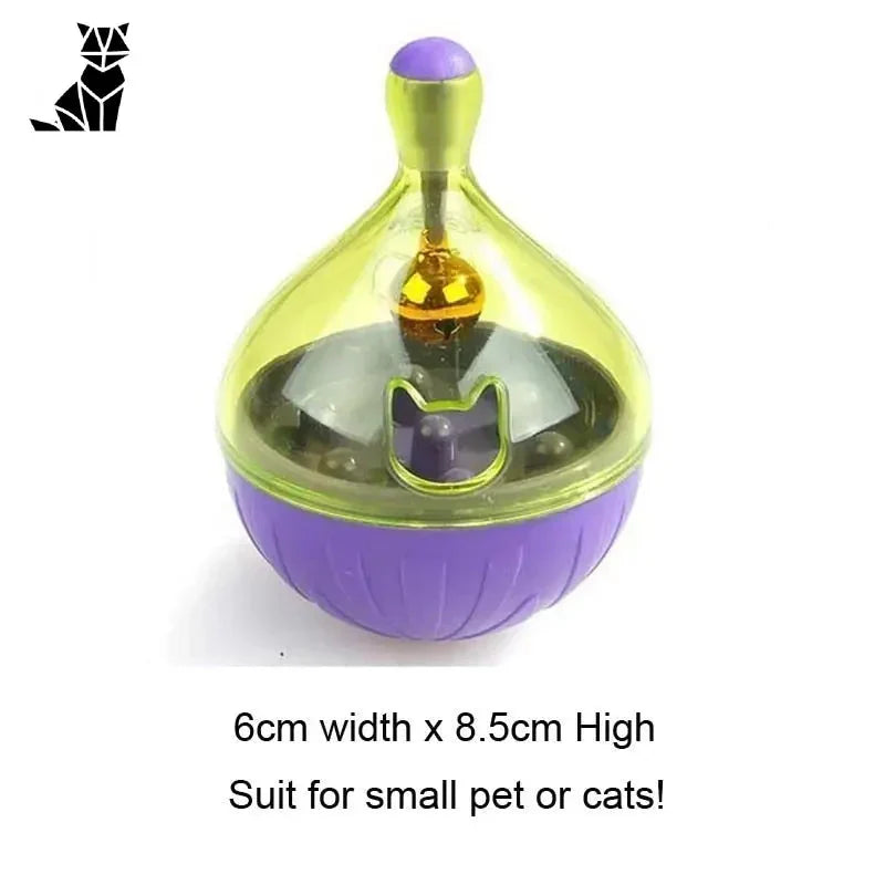 Jouet fontaine à eau en verre violet et vert pour chiens - Boule de récompense interactive