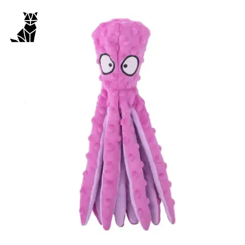 Peluche pieuvre colorée avec pieuvre rose sur le dos - Peluche sonore pieuvre