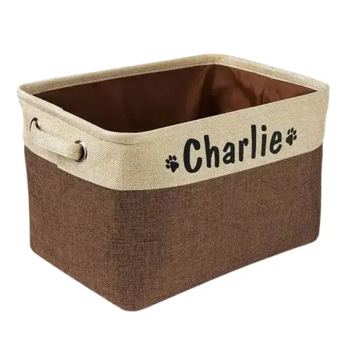 Panier De Rangement Personnalisable Pour Chien / Chat Transparent Background