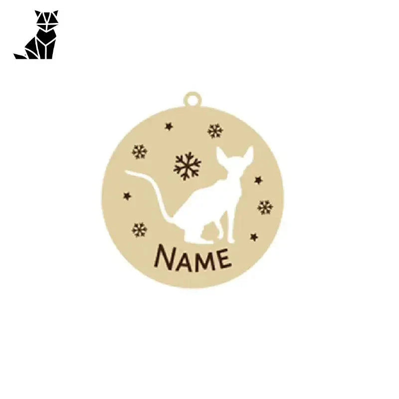 Ornement de Noël chat bijou | Pendentif chat personnalisé - Cadeau unique