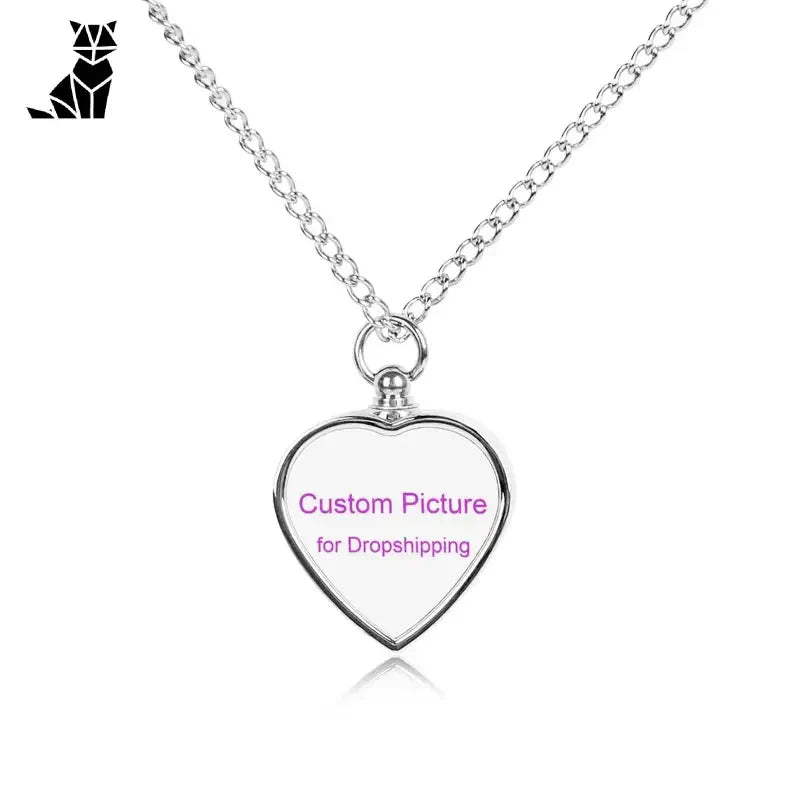 Personnalisez votre propre collier en forme de cœur - un pendentif souvenir tangible