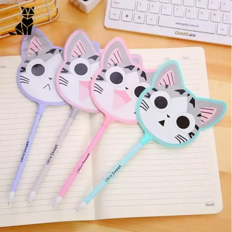 Stylos Chat à Paillettes L’accessoire Espiègle Pour Votre Trousse!