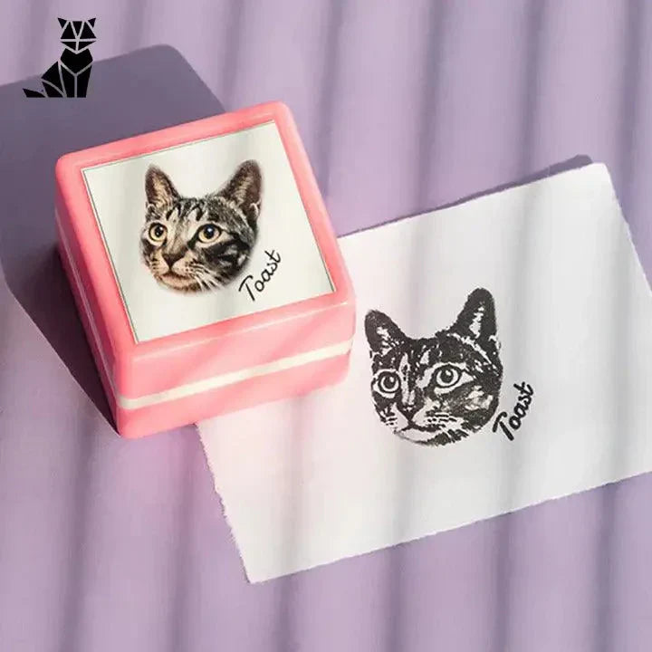 Pawprints™ : Tampon encreur motif chat, cadeau parfait